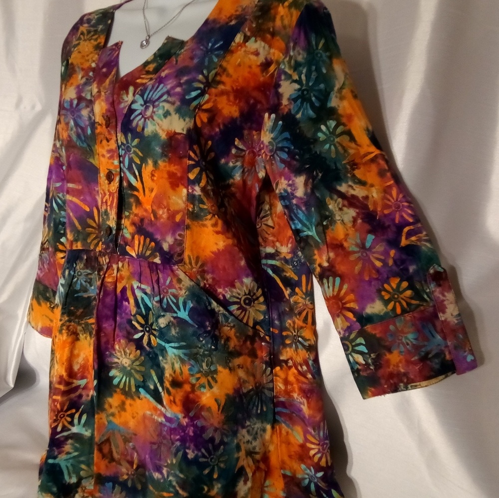 🐟Go Fish Tunic Top M